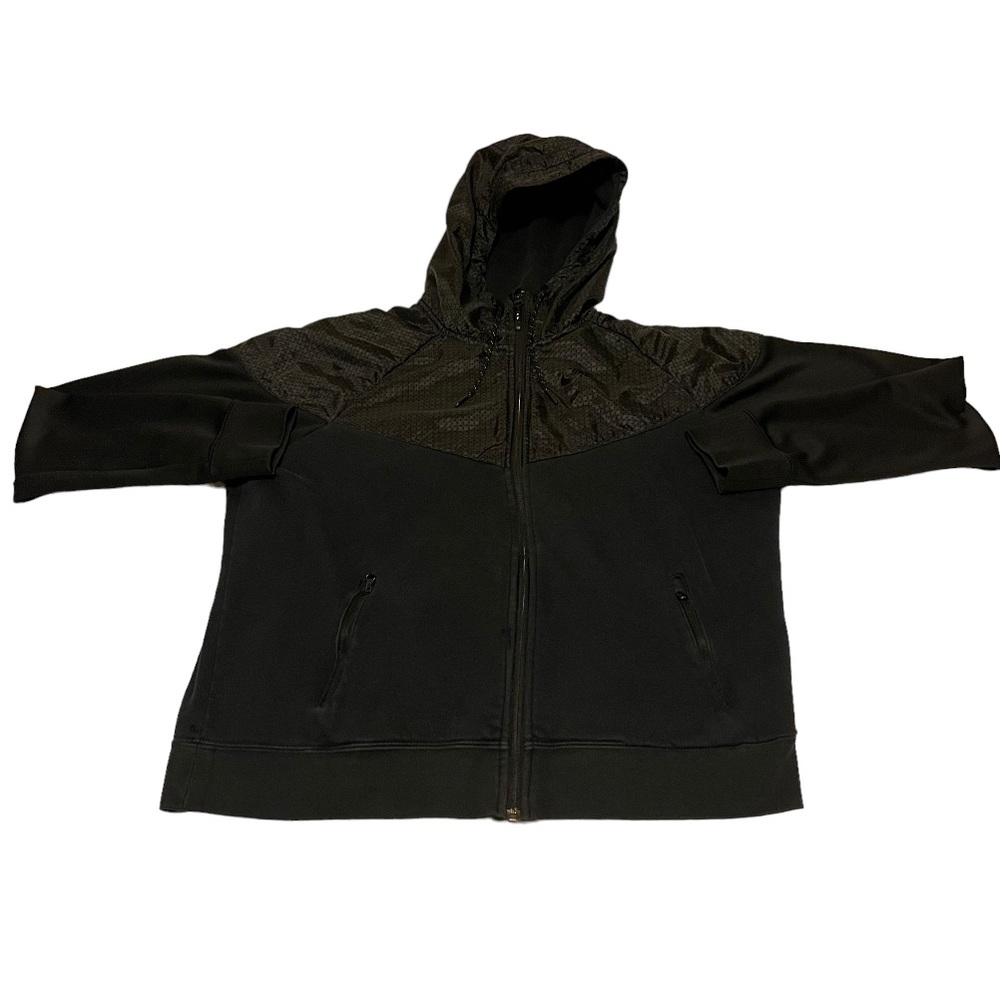 Boys Nike Air‎ Jacket Boys Large Black Lightweight Full-Zip Embroidered Logo